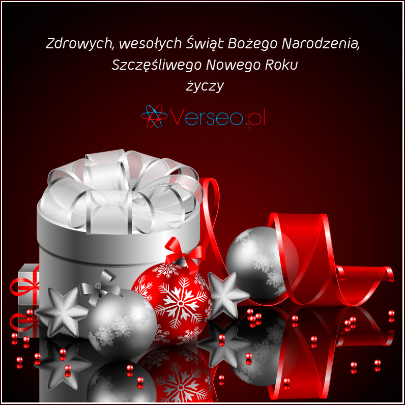Verseo.pl-Karta-Świąteczna Radosnych Świąt Bożego Narodzenia i Szczęśliwego Nowego Roku! - zdjęcie nr 2