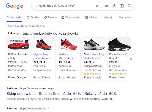 GoogleAds przykład
